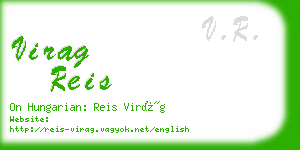 virag reis business card